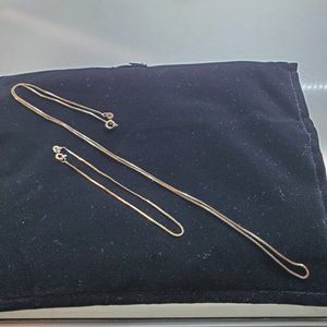 NECKLACE AND BRACELET SET - GOLD FILLED?